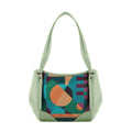 Mint Green Leather Tote Bag Shapes