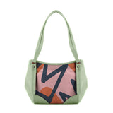 Mint Green Leather Tote Bag Texture - CANVAEGYPT