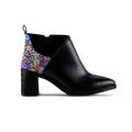One Side Bootie Purple Floral