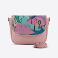 Rose Messenger Crossbody Paint Art