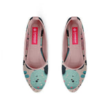 Rose Round Toe Shoe Colorful Circles - CANVAEGYPT