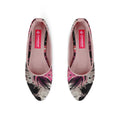 Rose Round Toe Shoe Colorful Leaf
