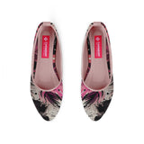 Rose Round Toe Shoe Colorful Leaf - CANVAEGYPT
