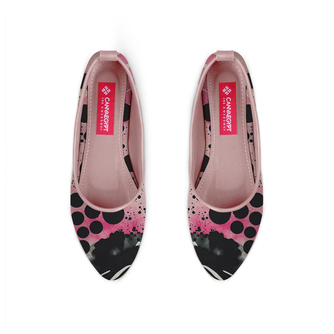Rose Round Toe Shoe Dots - CANVAEGYPT