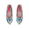 Rose Round Toe Shoe Happy blue