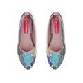 Rose Round Toe Shoe Iris