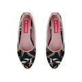 Rose Round Toe Shoe Leaves