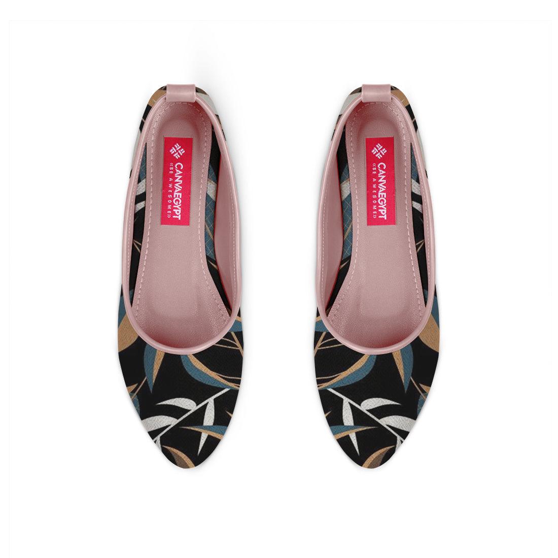 Rose Round Toe Shoe Leaves - CANVAEGYPT