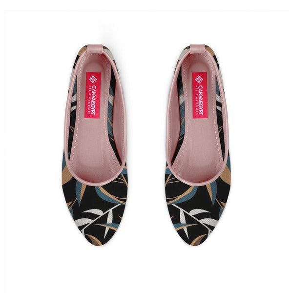 Rose Round Toe Shoe Leaves - CANVAEGYPT