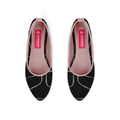 Rose Round Toe Shoe Line in black
