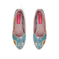 Rose Round Toe Shoe Purple blossom