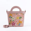 Rose Top Handle Handbag Pink Floral