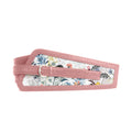 Rose Women's Belt White Floral