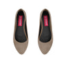 Tan Solid Round Toe
