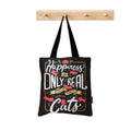 ToteBag Happiness is only real when shared with my cats