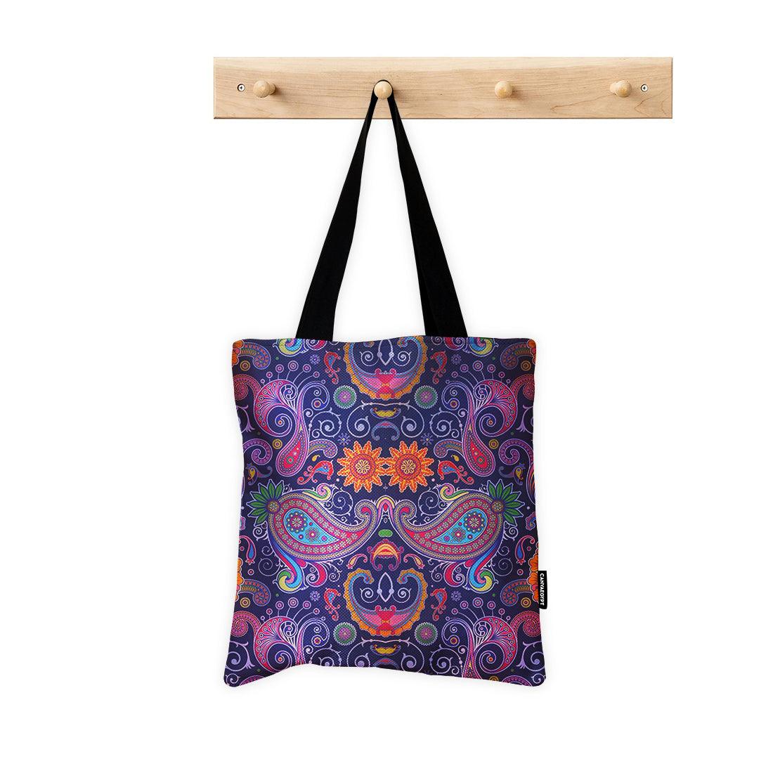 ToteBag Purple Floral - CANVAEGYPT