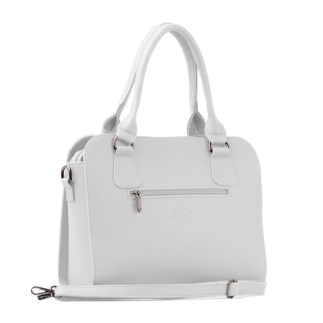 White Travel Hobo Bag Pixely Pattern - CANVAEGYPT