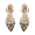 White Closed Strap Sandal Gold Stars