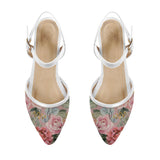 White Closed Strap Sandal Watercolor gentle - CANVAEGYPT