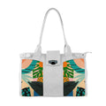 White Double Handle Large Bag Garden