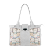 White Double Handle Large Bag Kitty - CANVAEGYPT