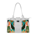White Double Handle Large Bag Summer Art