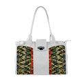 White Double Handle Large Bag Triangles