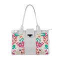 White Double Handle Large Bag Tropic