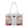 White Double Handle Large Bag Watercolor gentle