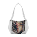 White Leather Tote Bag Beauty