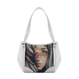 White Leather Tote Bag Beauty - CANVAEGYPT