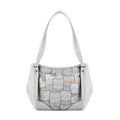 White Leather Tote Bag Kitty