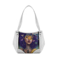 White Leather Tote Bag Pretty Queen