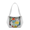 White Leather Tote Bag Shapes