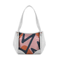 White Leather Tote Bag Texture