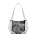 White Leather Tote Bag The Grey Rocks