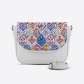 White Messenger Crossbody Mozaic