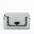 White Mini Embossed Chain Bag Creative Skin