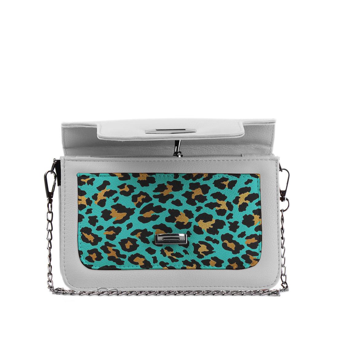 White Mini Embossed Chain Bag Creative Skin - CANVAEGYPT