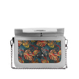 White Mini Embossed Chain Bag Palm - CANVAEGYPT