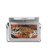 White Mini Embossed Chain Bag Skins - CANVAEGYPT