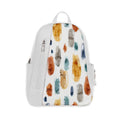 White Mixed Backpack Brushes Spots