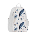 White Mixed Backpack Feathers