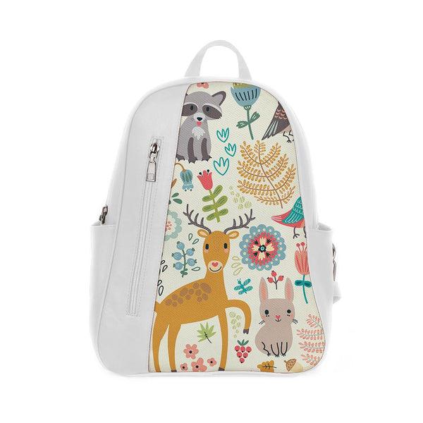 White Mixed Backpack Forest - CANVAEGYPT