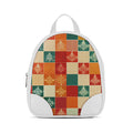 White O Mini Backpacks Christmas Pattern
