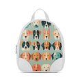 White O Mini Backpacks Dogs