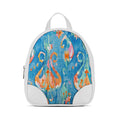 White O Mini Backpacks Electric blue