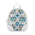 White O Mini Backpacks Happy blue