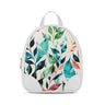 White O Mini Backpacks Vibrant leaves