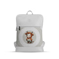 White Orbit Laptop Backpack Cow